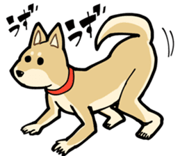 Shiba Inu dog man sticker #9387122
