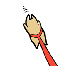 Shiba Inu dog man sticker #9387127