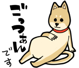 Shiba Inu dog man sticker #9387139