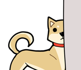 Shiba Inu dog man sticker #9387140