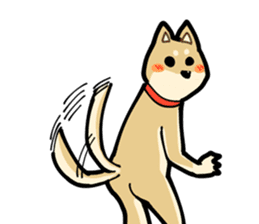 Shiba Inu dog man sticker #9387142