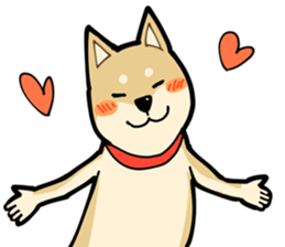 Shiba Inu dog man sticker #9387143