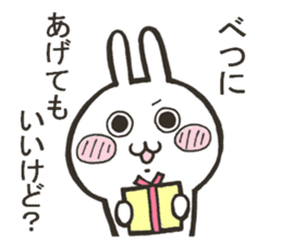 Rabbit to confess love to sticker #9387466