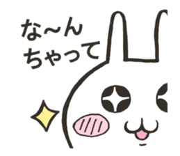 Rabbit to confess love to sticker #9387497