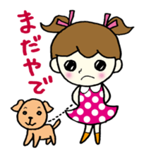 Girls can be used Kansai dialect sticker #9387592