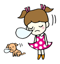 Girls can be used Kansai dialect sticker #9387616