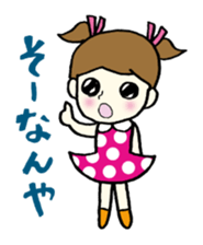 Girls can be used Kansai dialect sticker #9387619