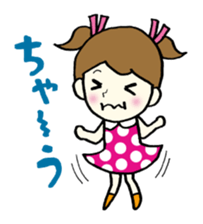 Girls can be used Kansai dialect sticker #9387620