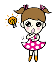 Girls can be used Kansai dialect sticker #9387621