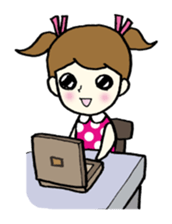 Girls can be used Kansai dialect sticker #9387623