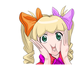 Lovely affection representation world sticker #9387973