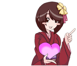 Lovely affection representation world sticker #9387981