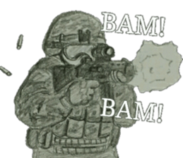military sticker6 sticker #9387985