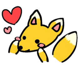 Little Fox and Little Tanuki sticker #9388064
