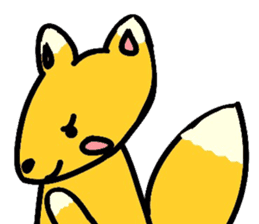 Little Fox and Little Tanuki sticker #9388082