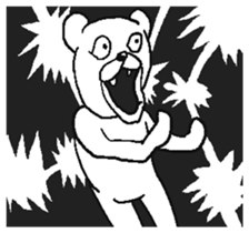 Uzasugiru bear. sticker #9388190