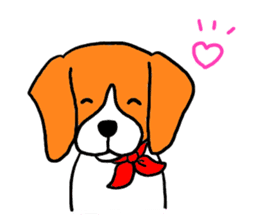 Cute beagle, Hana 2 sticker #9388384