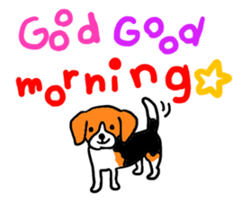 Cute beagle, Hana 2 sticker #9388385