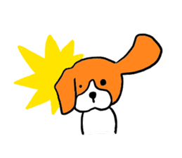 Cute beagle, Hana 2 sticker #9388401