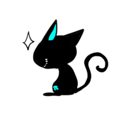 Shadow cat light up! sticker #9389024