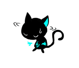 Shadow cat light up! sticker #9389031