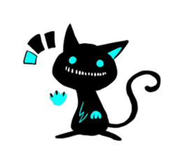 Shadow cat light up! sticker #9389043