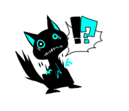 Shadow cat light up! sticker #9389045