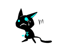 Shadow cat light up! sticker #9389058