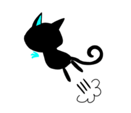 Shadow cat light up! sticker #9389059