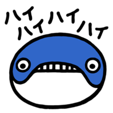 Parrying Fin whale sticker #9389551