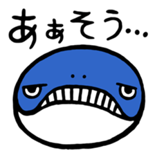 Parrying Fin whale sticker #9389553