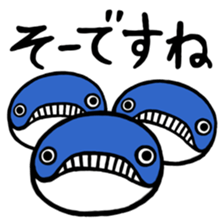 Parrying Fin whale sticker #9389555