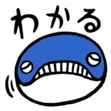 Parrying Fin whale sticker #9389558