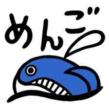 Parrying Fin whale sticker #9389563