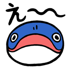 Parrying Fin whale sticker #9389564