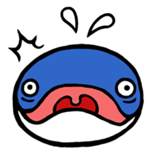 Parrying Fin whale sticker #9389565