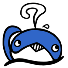 Parrying Fin whale sticker #9389578