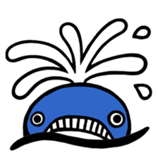 Parrying Fin whale sticker #9389582