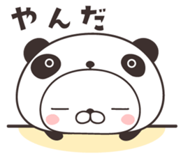 cute rabbit in panda -miyagi- sticker #9389610