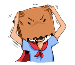 Hello! I am bagman!! sticker #9389719