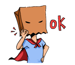 Hello! I am bagman!! sticker #9389723