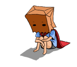 Hello! I am bagman!! sticker #9389729