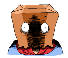 Hello! I am bagman!! sticker #9389731