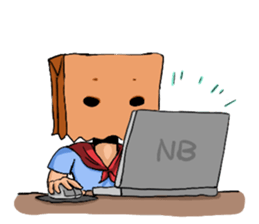 Hello! I am bagman!! sticker #9389734