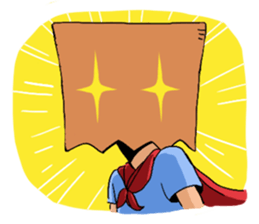 Hello! I am bagman!! sticker #9389735