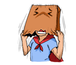 Hello! I am bagman!! sticker #9389736