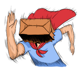 Hello! I am bagman!! sticker #9389739