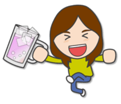 Natural girl eat, sleep, and play sticker #9389871