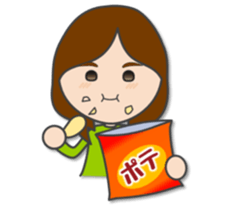 Natural girl eat, sleep, and play sticker #9389872