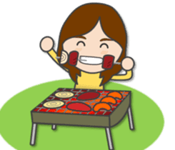 Natural girl eat, sleep, and play sticker #9389873